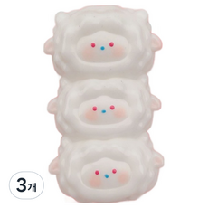 토브라인 집중력향상 쫀득쫀득 빵떡말랑이 스퀴시 쫀득쫀득 양 세마리, 혼합색상, 3개