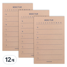 PAPERIAN Make a Memo 便條紙, 週計畫, 12個