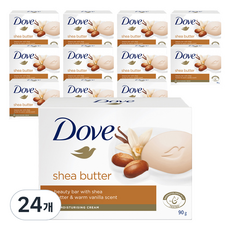 도브 뷰티바 시어버터 vanila, 90g, 24개입