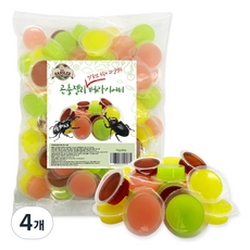 펫츠핸들러 곤충젤리 버라이어티 16g 80p, 혼합색상, 4개