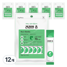 조이펫 고양이 건강한 츄 간식 6p, 가다랑어, 72g, 12개