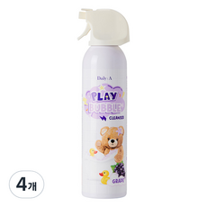 데일리아 유아용 플레이 버블 클렌저 그레이프향, 200ml, 4개