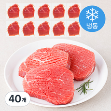 근육꼬기 홍두깨 스테이크 칼집 (냉동), 40개, 150g
