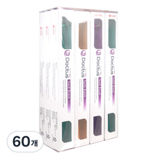 DOCTUS 어금니칫솔 일반모 돔형 교정기용 첨단 랜덤발송, 1개입, 60개
