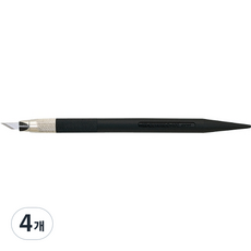 NT Cutter Cuttermol Korea NT刀具粉彩藝術刀 工藝用刀 D-400P, 黑色, 4個