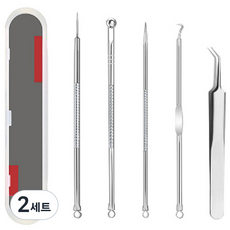 피지 블랙헤드 압출기 5종 + 케이스 세트, 2세트