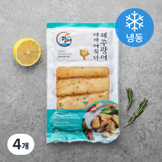 제주 광어로 만든 제주 광어 야채 어묵바 (냉동), 300g, 4개