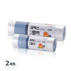 KOMAX 塑膠袋 25*35cm M號 500入+35*45cm XL號 500入, 2組