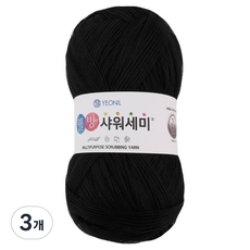 YEONIL 健康沐浴球編織線, 36 黑色