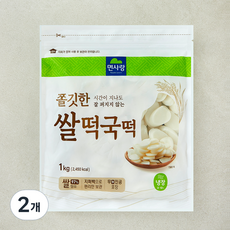 면사랑 쫄깃한 쌀떡국떡, 1kg, 2개