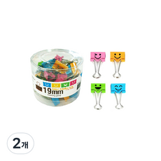 morning glory 6000 150 微笑長尾夾, 2個, 19mm, 40入