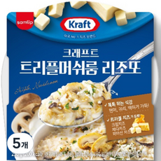 크래프트 트리플머쉬룸 리조또, 5개, 250g