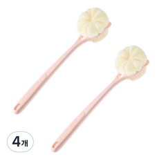 언헤브 파스텔톤 샤워 바디 브러쉬 ONE SIZE, 01 핑크, 1개입, 4개