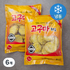굿프랜즈 고구마 튀김 (냉동), 1kg, 6개