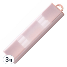 Ilsangsokbanzzak 靜音半透明餐具盒, 3個, 粉紅色