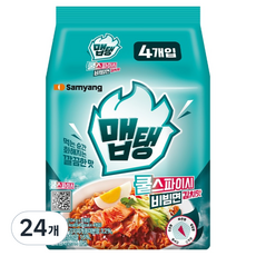 맵탱 쿨스파이시 비빔면 김치맛 134g, 24개
