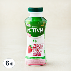 풀무원 다논 액티비아 UP 딸기, 210ml, 1개입, 6개