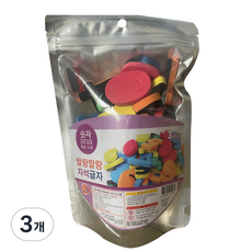 비앤씨 말랑말랑 자석글자 숫자 판퍼즐, 3개, 45피스
