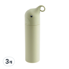 DM 알럽홈 휴대용 코끼리 칫솔 케이스 그린, 3개