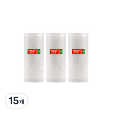 해피락 가정용 진공포장지 소형롤 15cm x 6m, 15개