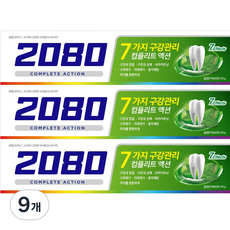 2080 全效作用牙膏 草本薄荷香, 120g, 9個
