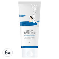 라운드랩 자작나무 수분 워시오프팩 80ml, 6개, 1개입