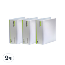 希望文件 白色 D型環活頁夾 9cm 3孔, 隨機出貨, 9個