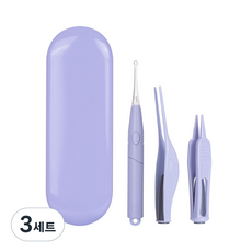 VITAHALO LED紫色發光耳扒3件組, 3種, 3個