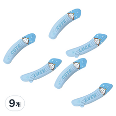 블럭마트 욕실 붙이는 사계절 변기시트, 블루, 9개