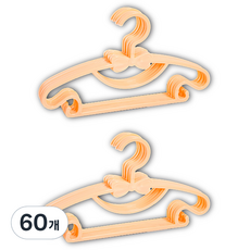 Itgom 兒童用蝴蝶結衣架, 橘色, 60個