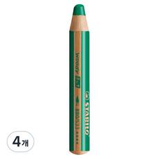 STABILO 思筆樂 Woody 3合1 1色鉛筆 533 深綠色, 4個, 1色