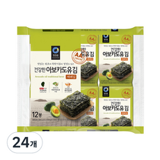 대상 건강한 아보카도유김 재래김, 48g, 2개