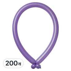 조이벌룬 260풍선, 라이트퍼플, 200개