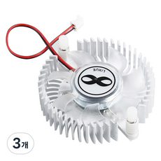Coms VGA 2p 電源圓形散熱器 60mm, 單一顏色, JA233, 3個