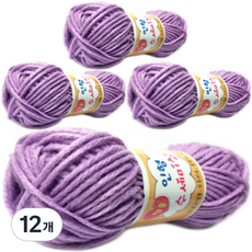 幸福編織 娃娃 菜瓜布 亞克力線, 126粉彩紫, 12個