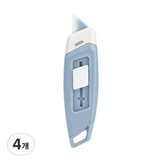 탐사 자석 잠금기능 세라믹 커터칼, 그레이, 4개