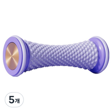 얼리포츠 발바닥 마사지볼 지압기 롤러, 미스티퍼플, 5개