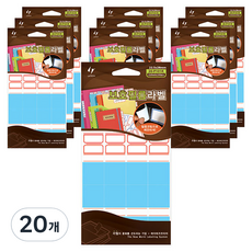 레이테크 인덱스 보호필름 라벨 견출지 20-P101 22.5 x 28 mm, R 적색, 12개입, 20개