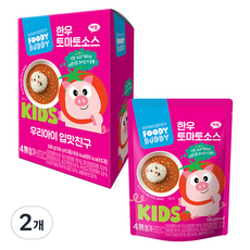 푸디버디 유아용 한우 토마토소스 5p, 혼합맛(쇠고기/토마토), 500g, 2개