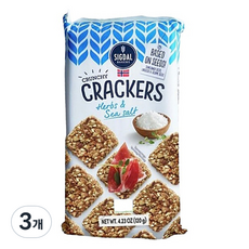 草本海鹽餅乾, 3包, 120g
