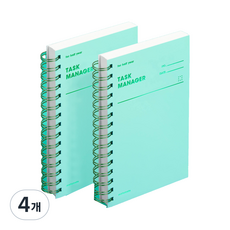 모트모트 태스크 매니저 HALF YEAR 플래너, 그리너리, 4개