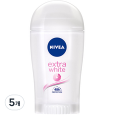 니베아 데오드란트 엑스트라 화이트 스틱타입, 40ml, 5개