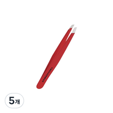 TWEEZERMAN 斜頭鑷子 藍色紫丁香 鑷子, 5個, 紅色