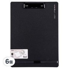 Nusign 固定綁帶板夾 A4 黑色, 6個