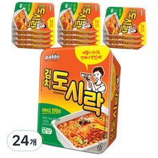 팔도 김치 도시락 컵라면 86g, 24개