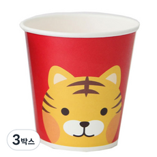 Hwangssinaedosirak 角色紙杯 老虎, 60入, 3個