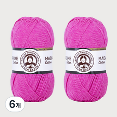 DIKTAS Madame Cotton棉質混紡毛線 2入, 42. 深粉色, 6個