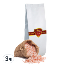 히말라야소금장수 핑크소금 굵은입자, 300g, 3개