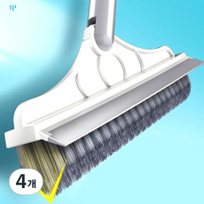 화장실 타일 청소 길이조절 V타일 브러쉬, 그레이, 4개