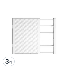 Annyeong Market 多用途衣櫃隔板, 白色, 3個